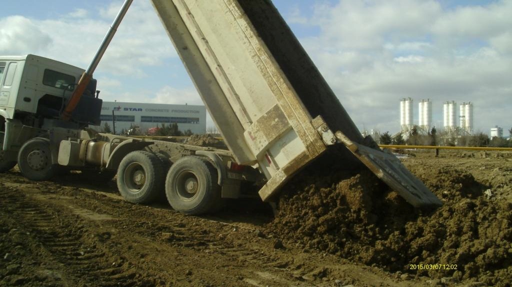 clean soil in the remediated area