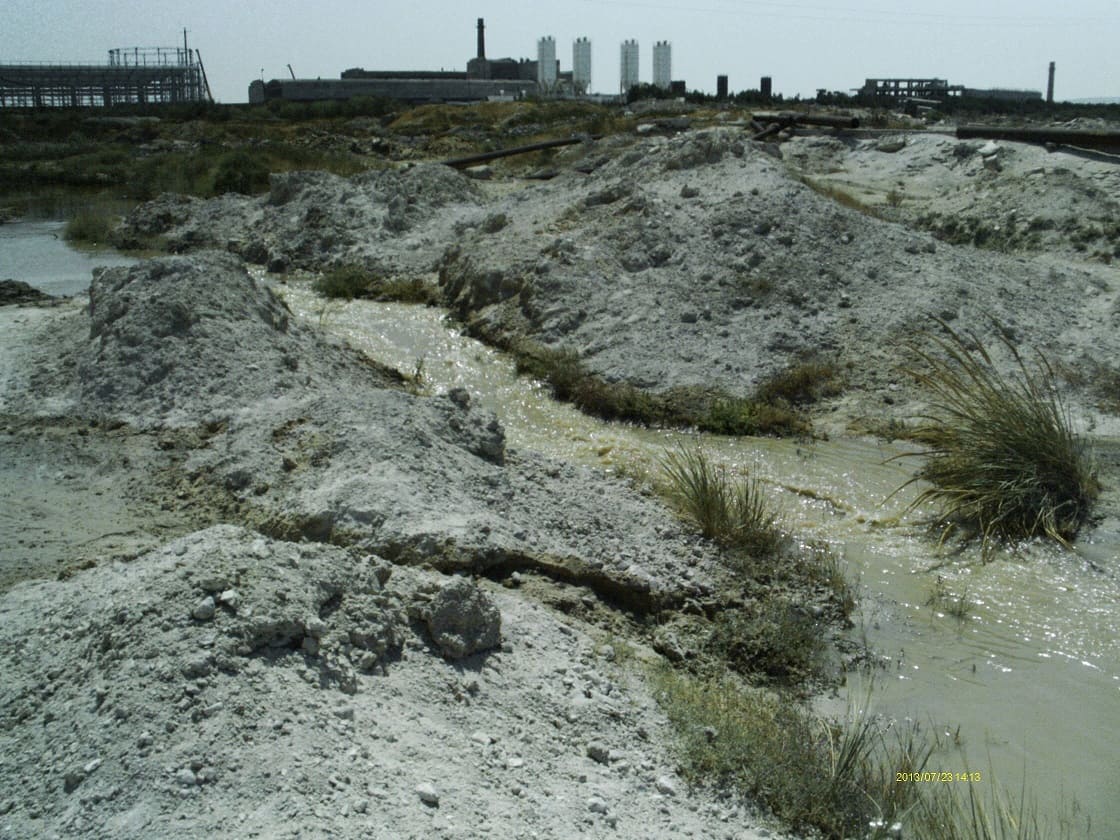 Wastes at the site before remediation